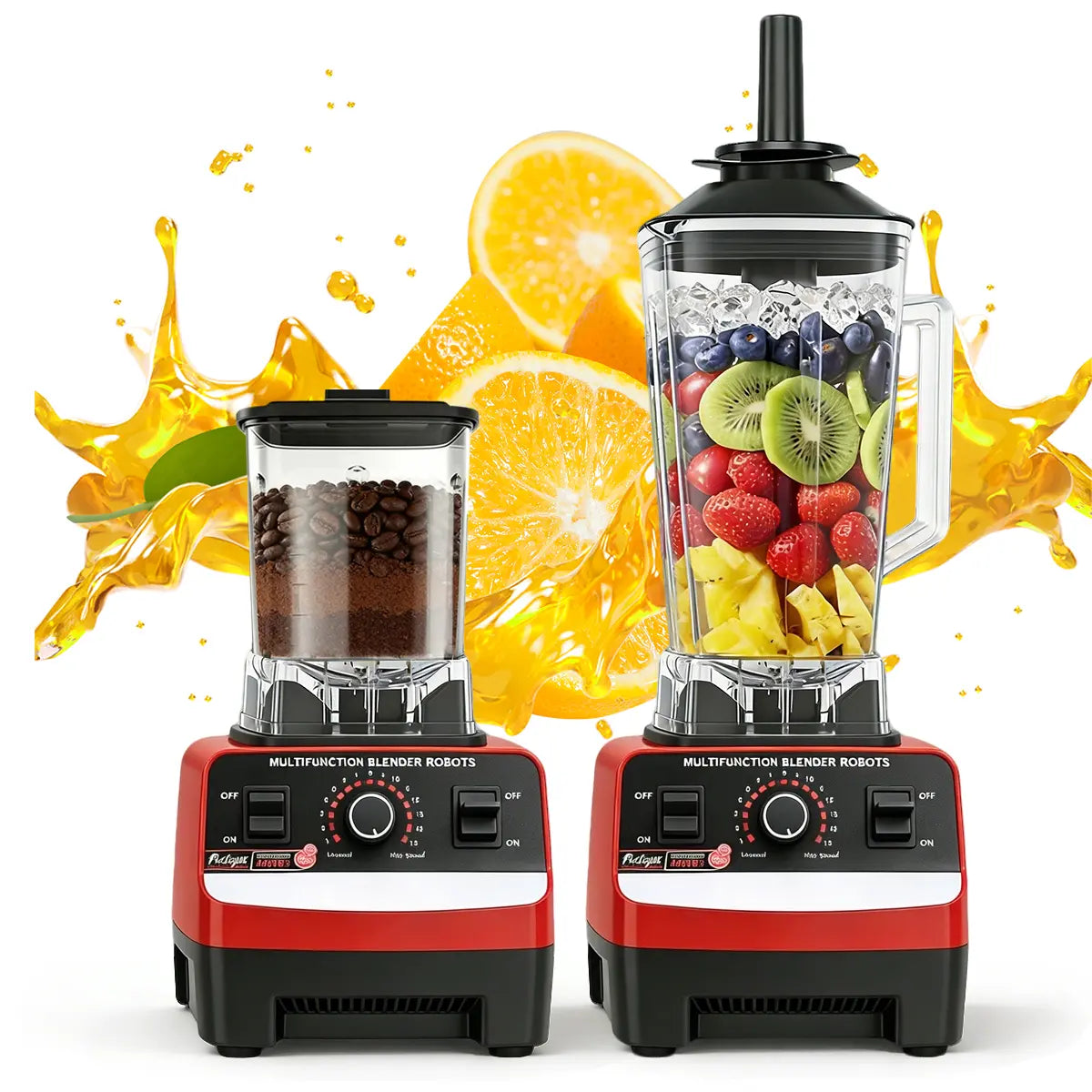 2-In-1 Countertop Jug Blender, 200W, 68 Oz Multi-Purpose Kitchen Appliance for Crushing Ice, Making Shakes and Frozen Drinks Juice Blender Cup