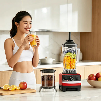 2-In-1 Countertop Jug Blender, 200W, 68 Oz Multi-Purpose Kitchen Appliance for Crushing Ice, Making Shakes and Frozen Drinks Juice Blender Cup