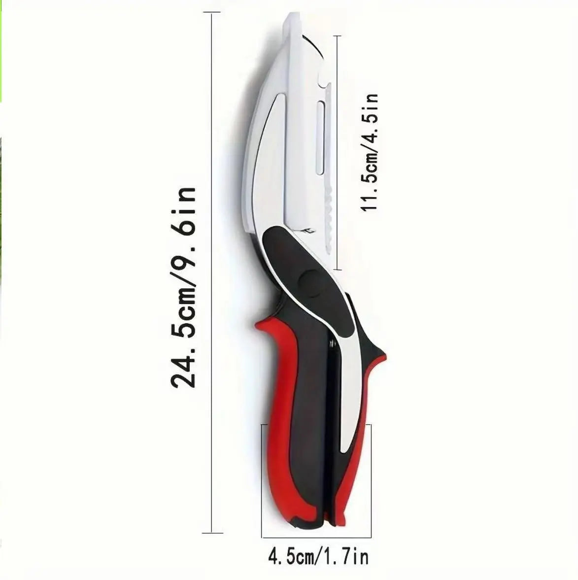 Vegetable Scissors and Food Cutter - Kitchen Shears with Cutting Board, Quick Slicer, Chopper for Meat and Vegetables